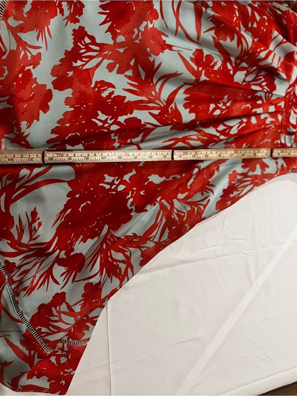 Banana Republic Floral V-Neck Fit & Flare Dress 0 Ladder Lace Midi - Picture 7 of 12